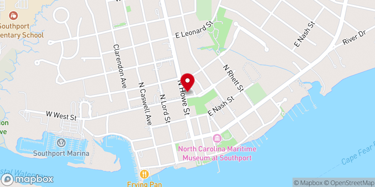 Map showing location of Trinity UMC Annex