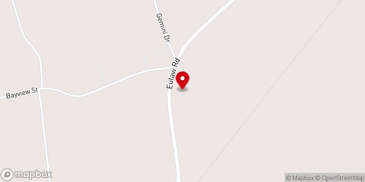 Map showing location of Sweatman's Barbeque
