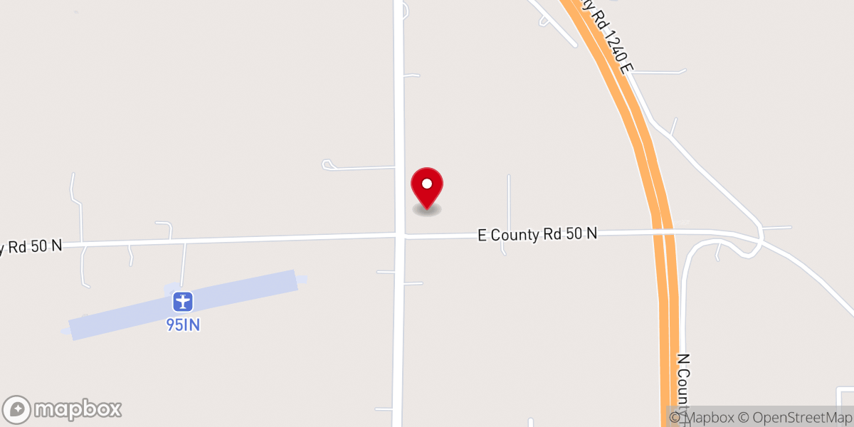 Map showing location of New Hope Church