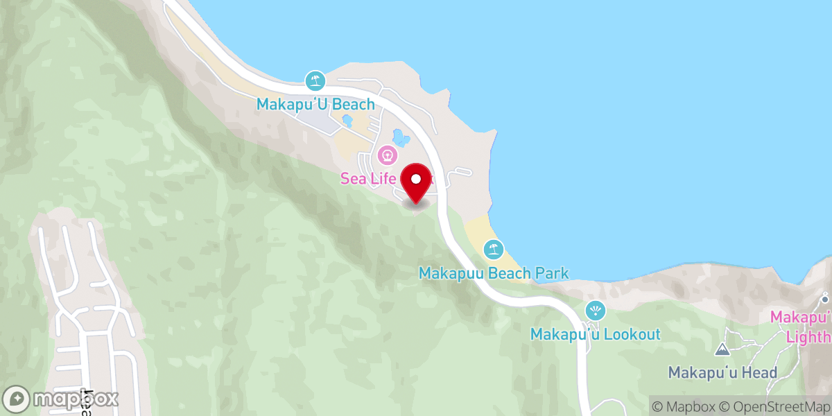 Map showing location of Kailana Chapel (Aloha Aina Weddings & Events by Best Bridal Hawaii)