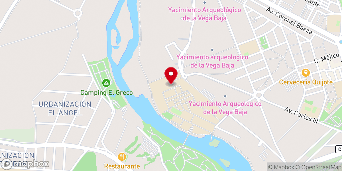Map showing location of Capilla Pastoral Universitaria