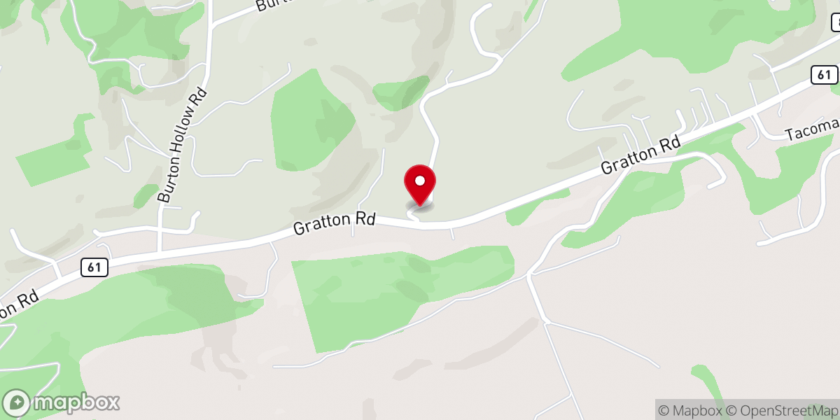 Map showing location of Concord Church