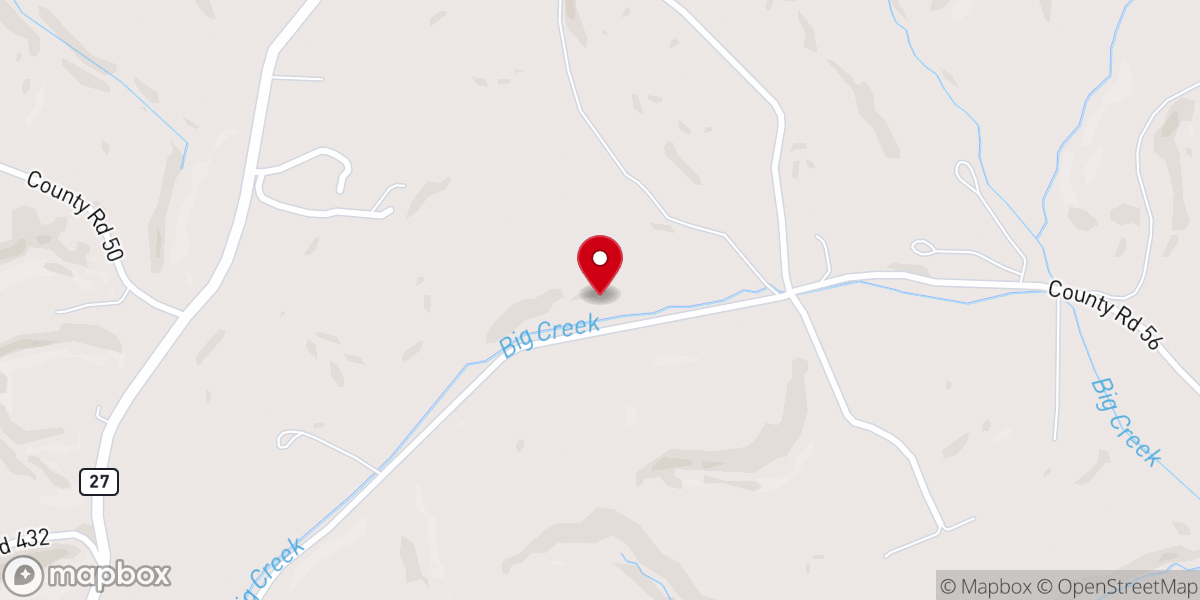 Map showing location of Jared Horton Ministries