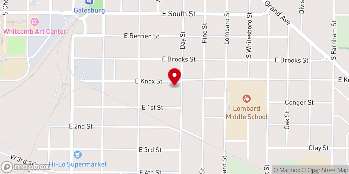 Map showing location of Faith United Methodist Church