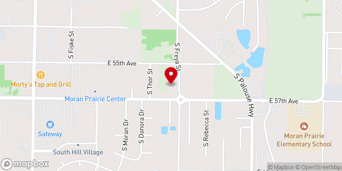 Map showing location of ConnectPoint Spokane