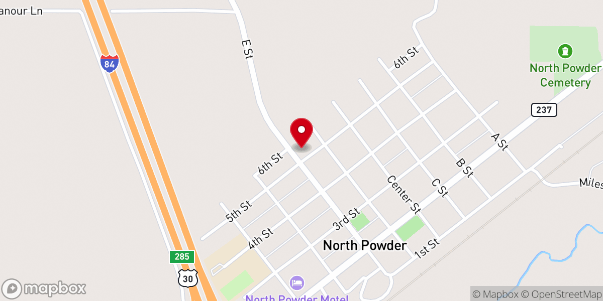 Map showing location of St. Anthony Catholic Church
