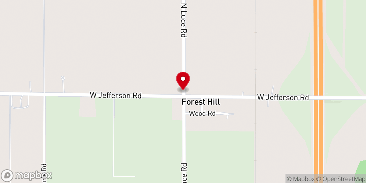Map showing location of Forest Hill Church of Christ