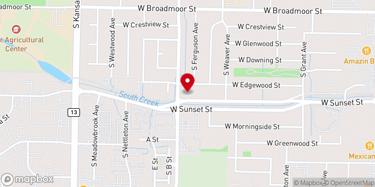Map showing location of Timbercreek Assembly of God