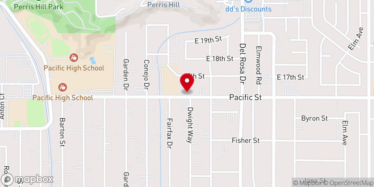 Map showing location of Judson Church