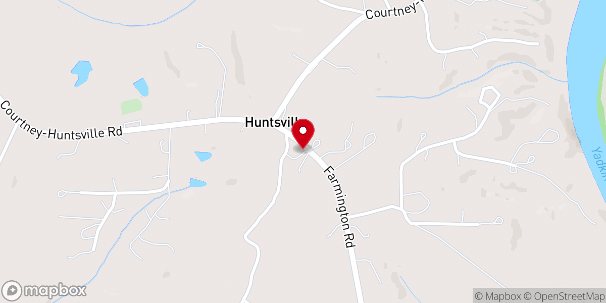 Map showing location of Historic Huntsville Methodist Church (est. 1888) Historical Marker