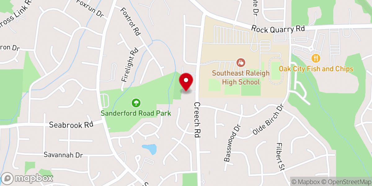 Map showing location of Progressive Missionary Baptist Church