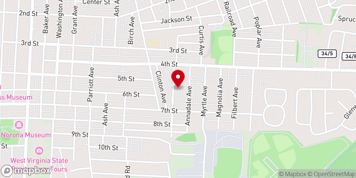 Map showing location of Christian Asmbly New Hope