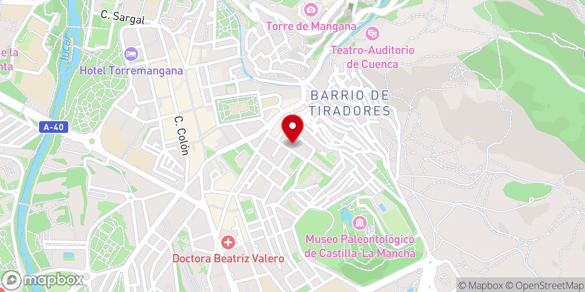 Map showing location of Sede de la Muy Antigua y Venerable Hermandad de Nuestro Padre Jesús Nazareno del Puente