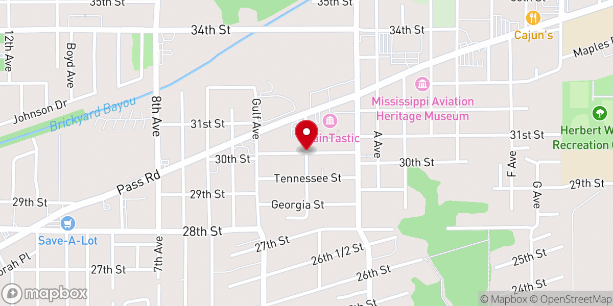 Map showing location of Mississippi Presbyterian Cursillo