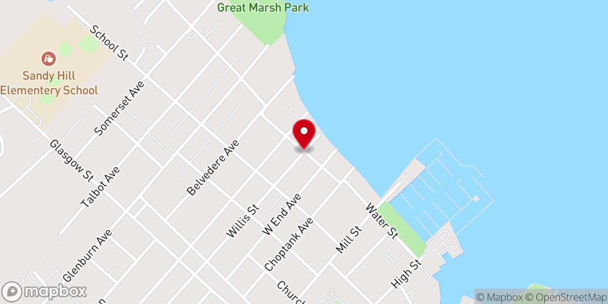 Map showing location of St Vincent church