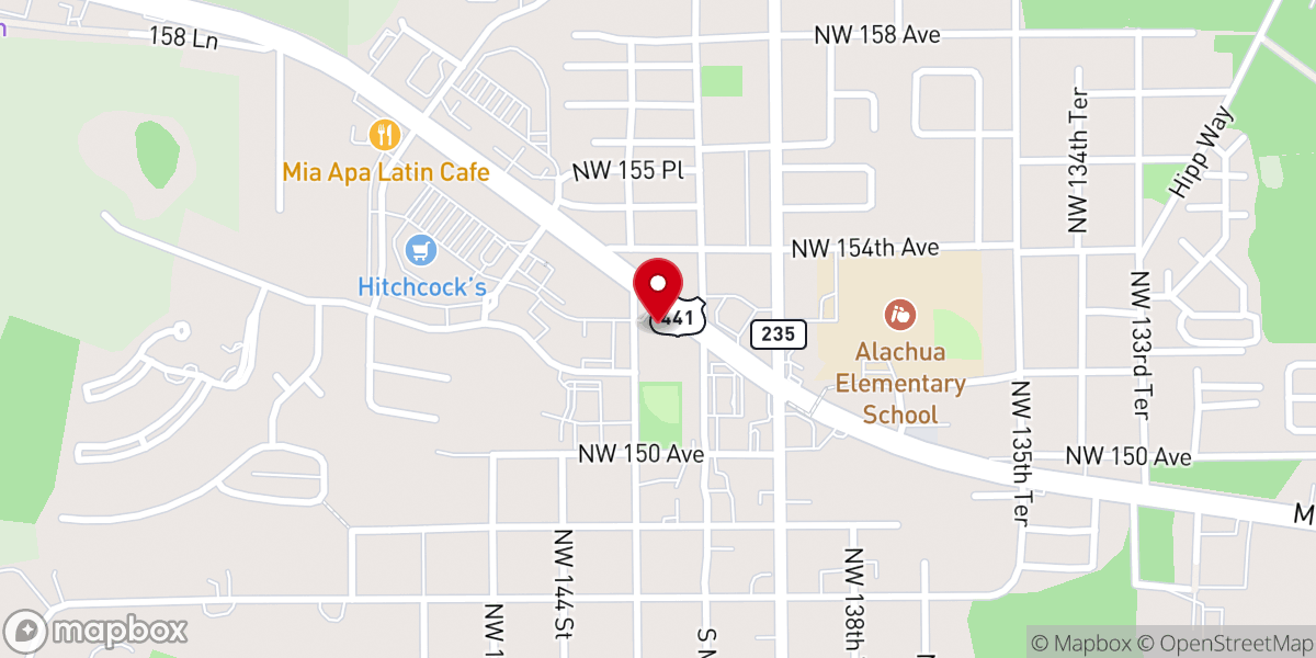 Map showing location of Dollar General