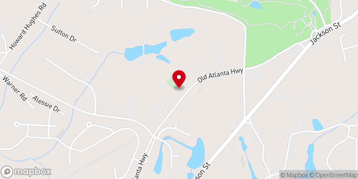Map showing location of Powell United Methodist Church