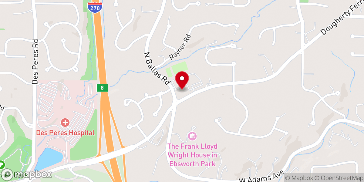 Map showing location of St. Gerard Majella Catholic Church