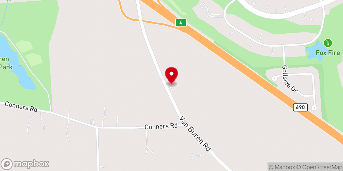 Map showing location of Baldwinsville Christian Academy