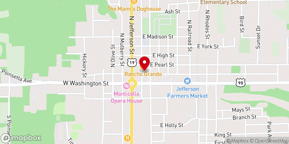 Map showing location of Open Hearts United Methodist Church