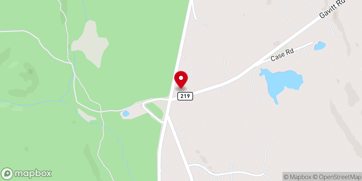Map showing location of Washington Hill Church