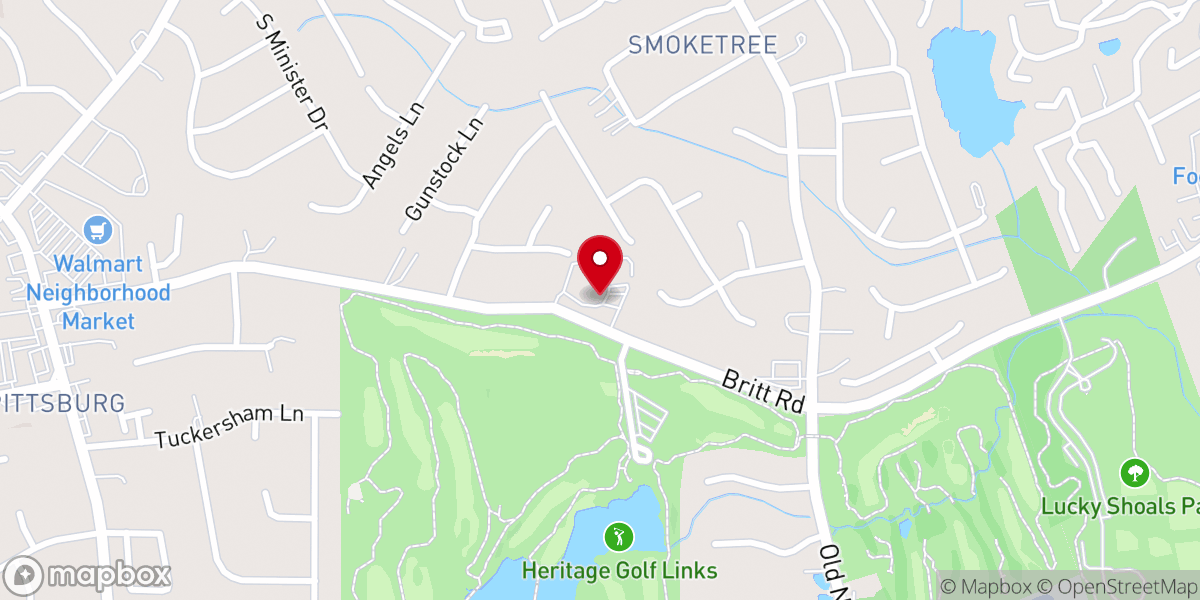 Map showing location of Atlanta Chinese Christian Church