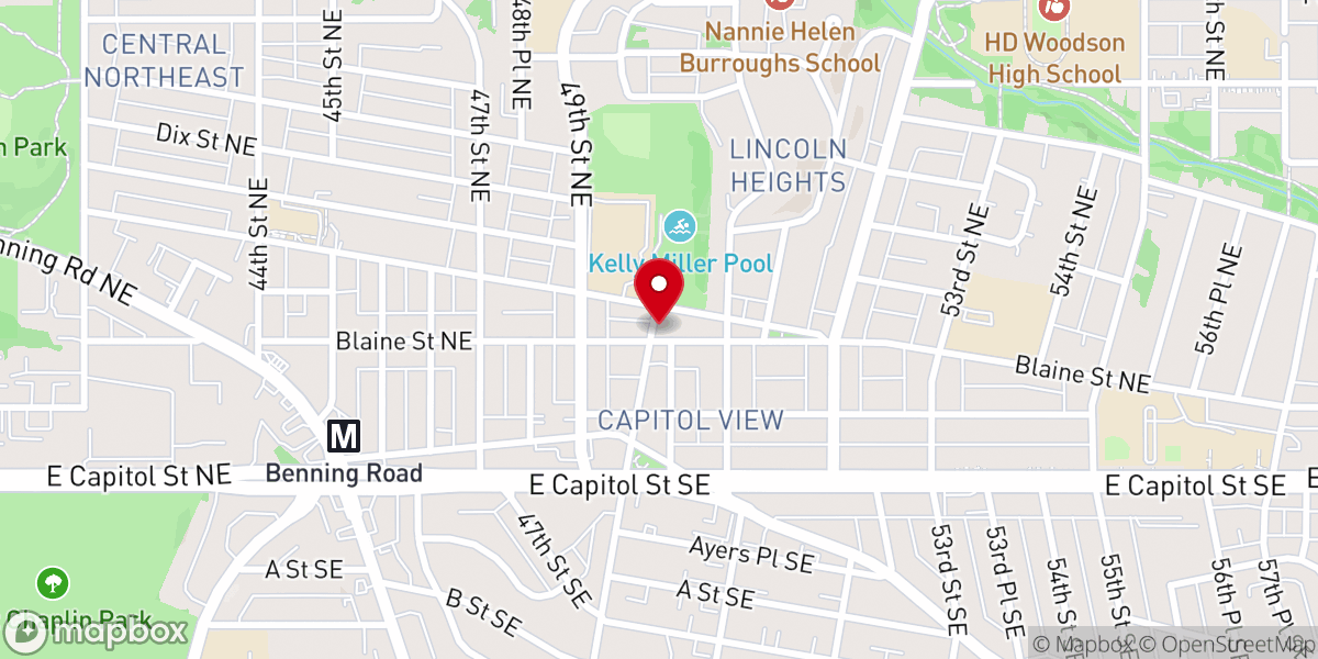 Map showing location of Indepth Bible Study Church Inc