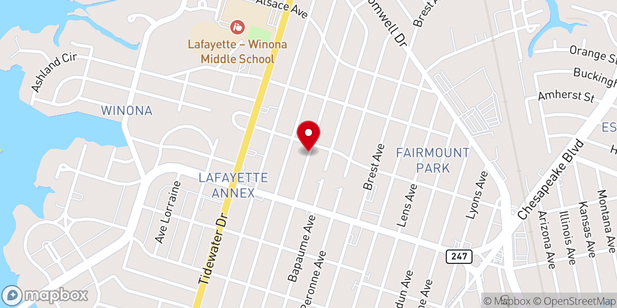 Map showing location of Christ Empowered Ministries