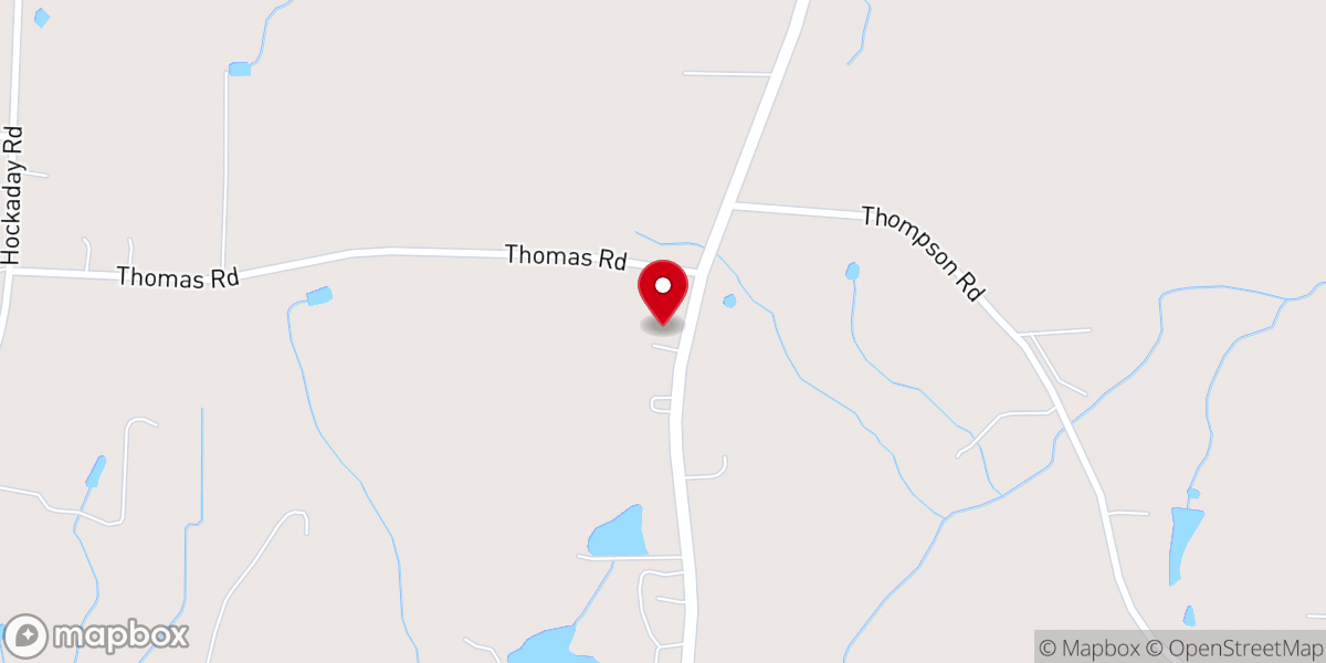 Map showing location of Bethel Original Freewill Baptist