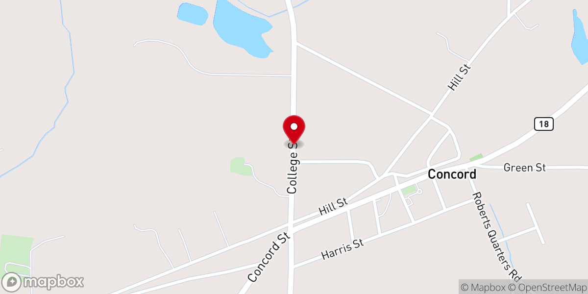 Map showing location of New Mt Calvary Baptist Church