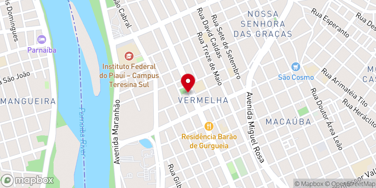 Map showing location of Igreja Nossa Senhora de Lourdes
