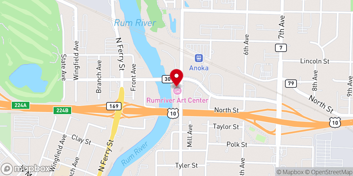 Map showing location of Heart of the City Ministries