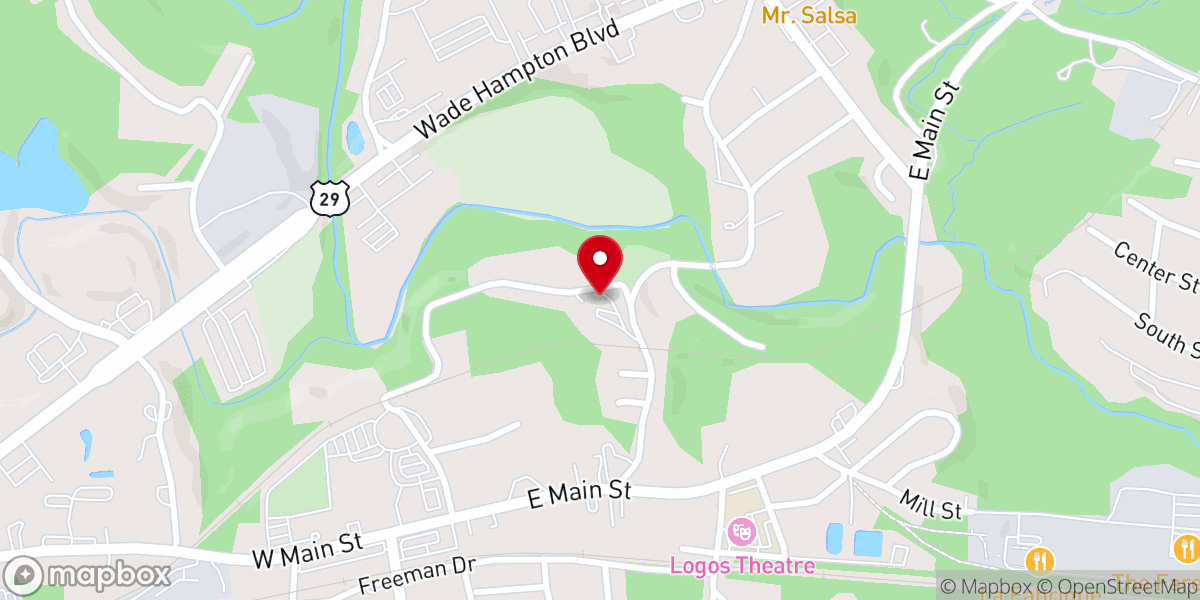 Map showing location of Aiken Chapel Missionary Baptist Church
