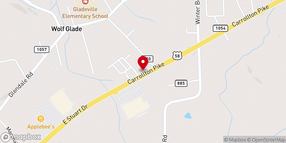 Map showing location of New Harvest Christian Worship Center