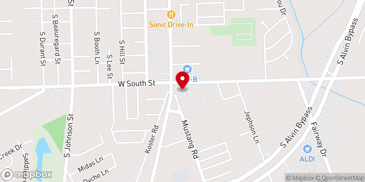 Map showing location of Saint John Baptist Church