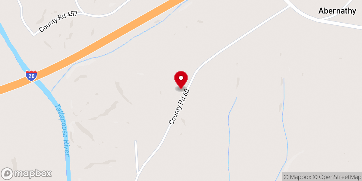 Map showing location of Old Harmony Church