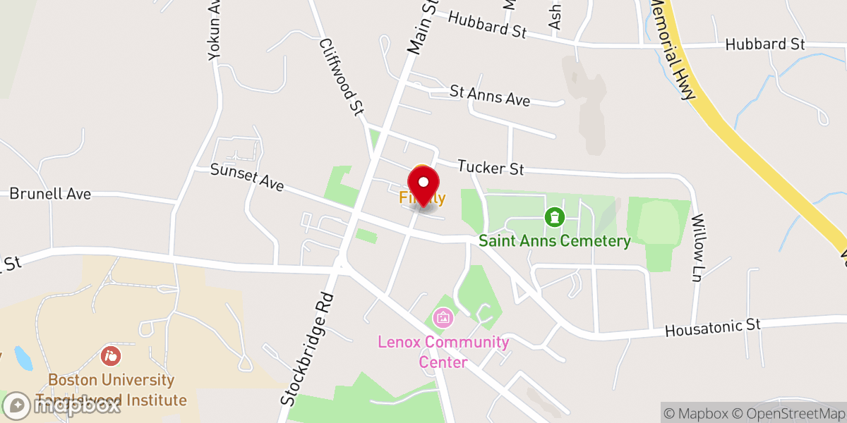 Map showing location of Bistro Zinc