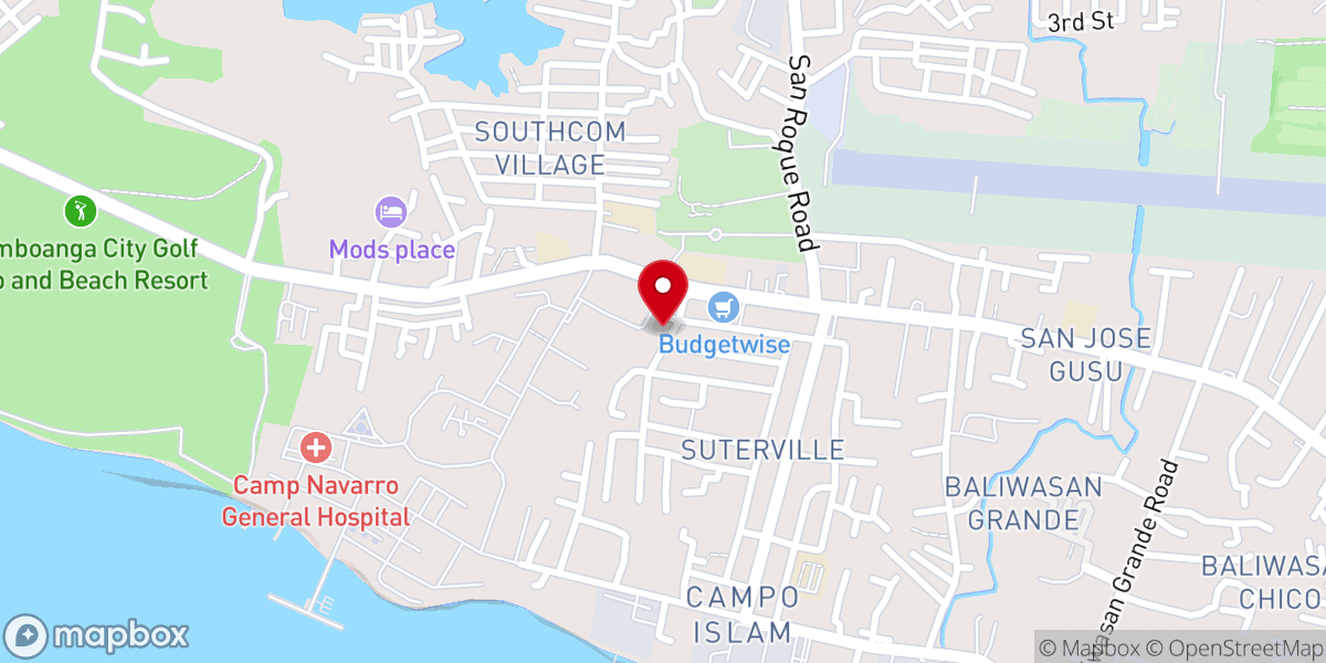 Map showing location of UNITED PENTECOSTAL CHURCH OF ZAMBOANGA CITY (PHILS.) INC.
