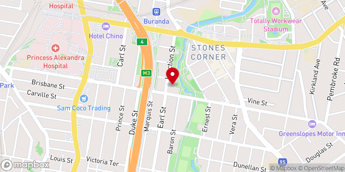 Map showing location of St.Paul's Antiochian Orthodox Church