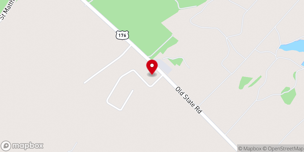 Map showing location of Greater Zion Baptist Church