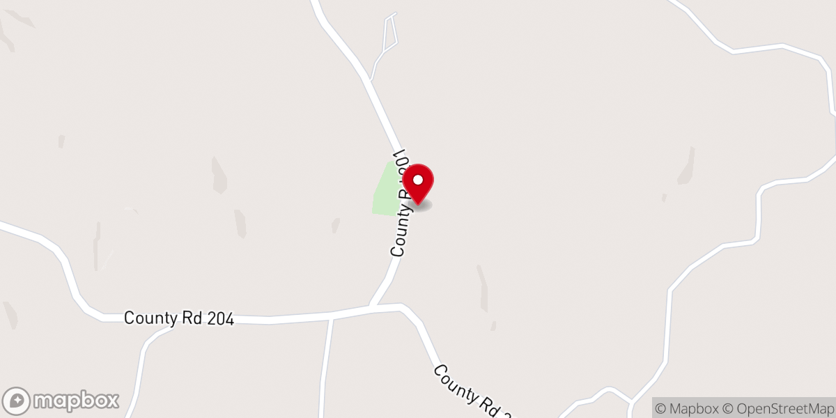Map showing location of Providence Baptist Church