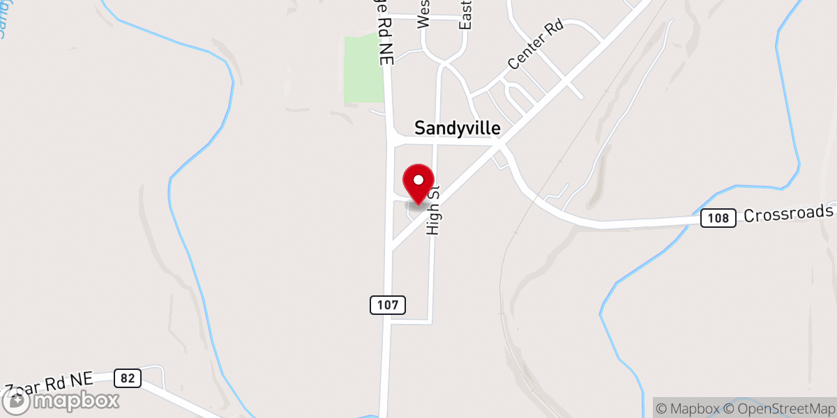 Map showing location of Church of the Open Door