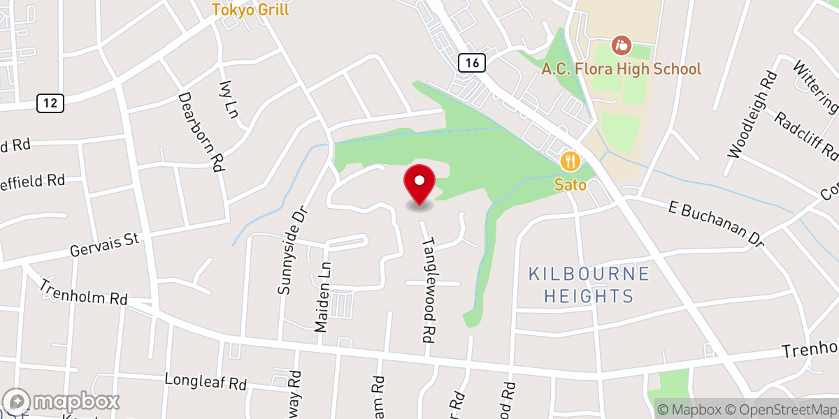 Map showing location of Back 9 Ministries Inc