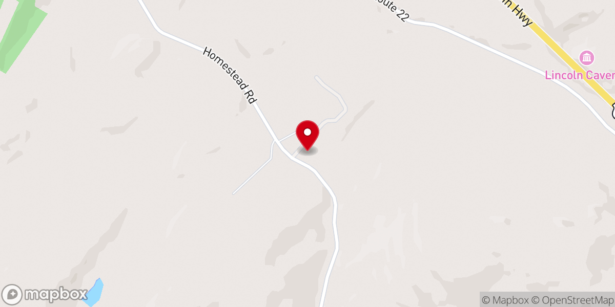 Map showing location of Hartslog Valley Chapel