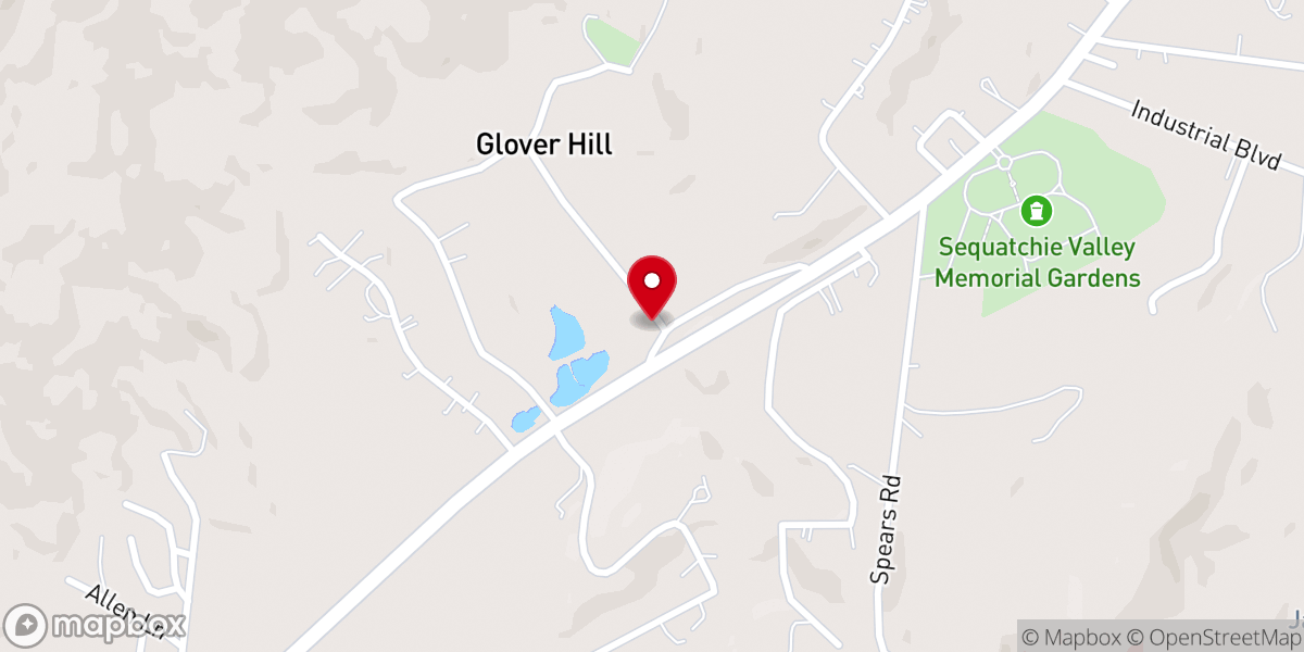 Map showing location of Refuge Church