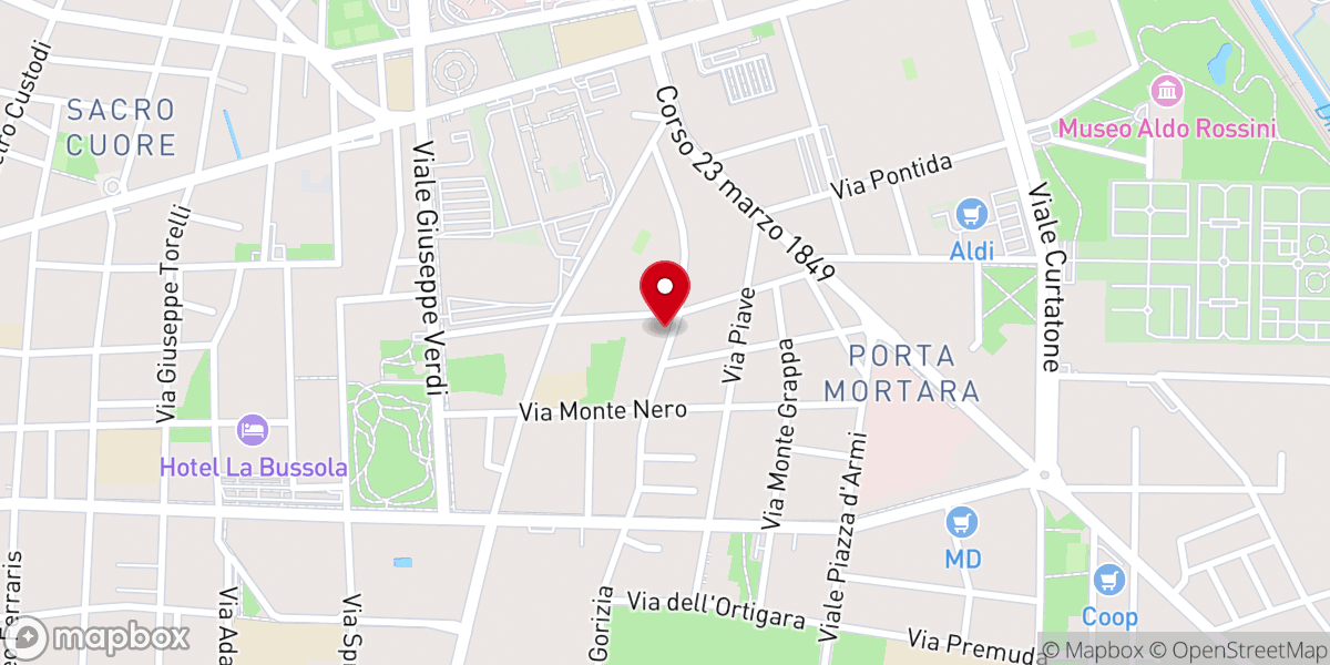 Map showing location of Chiesa Cristiana Evangelica Novara