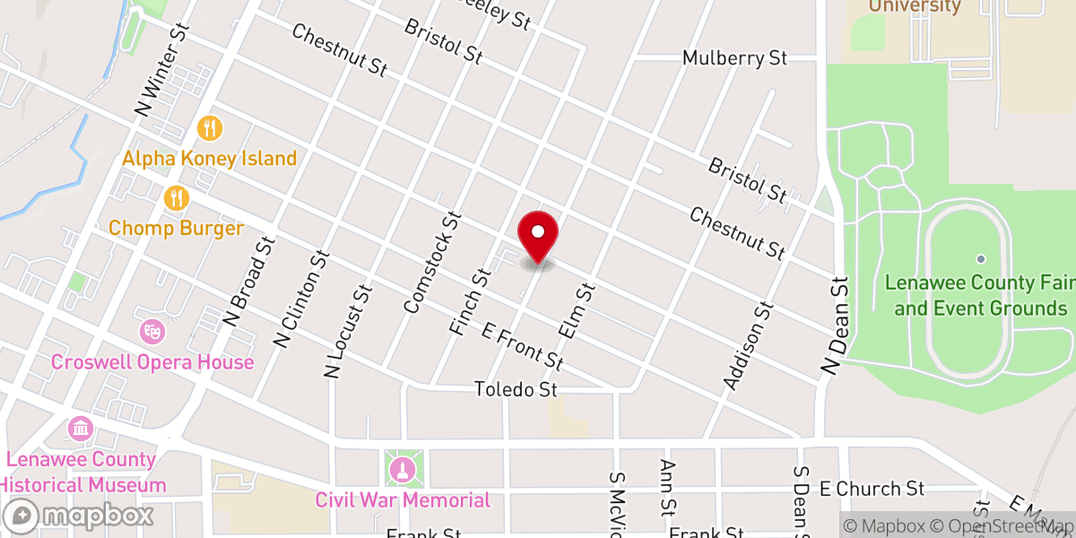 Map showing location of Saint Josephs School