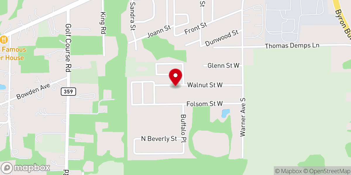 Map showing location of Little Bethel AME Church