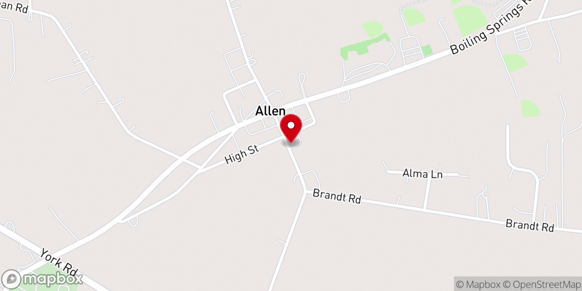 Map showing location of Churchtown Church of God