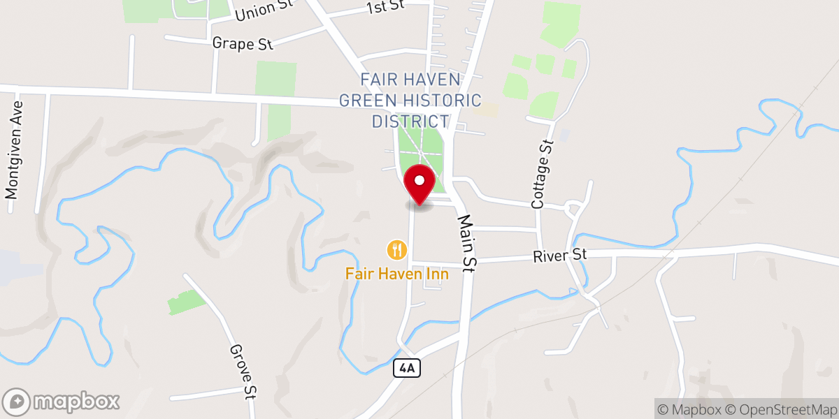 Map showing location of New Life Ministries First Baptist Church